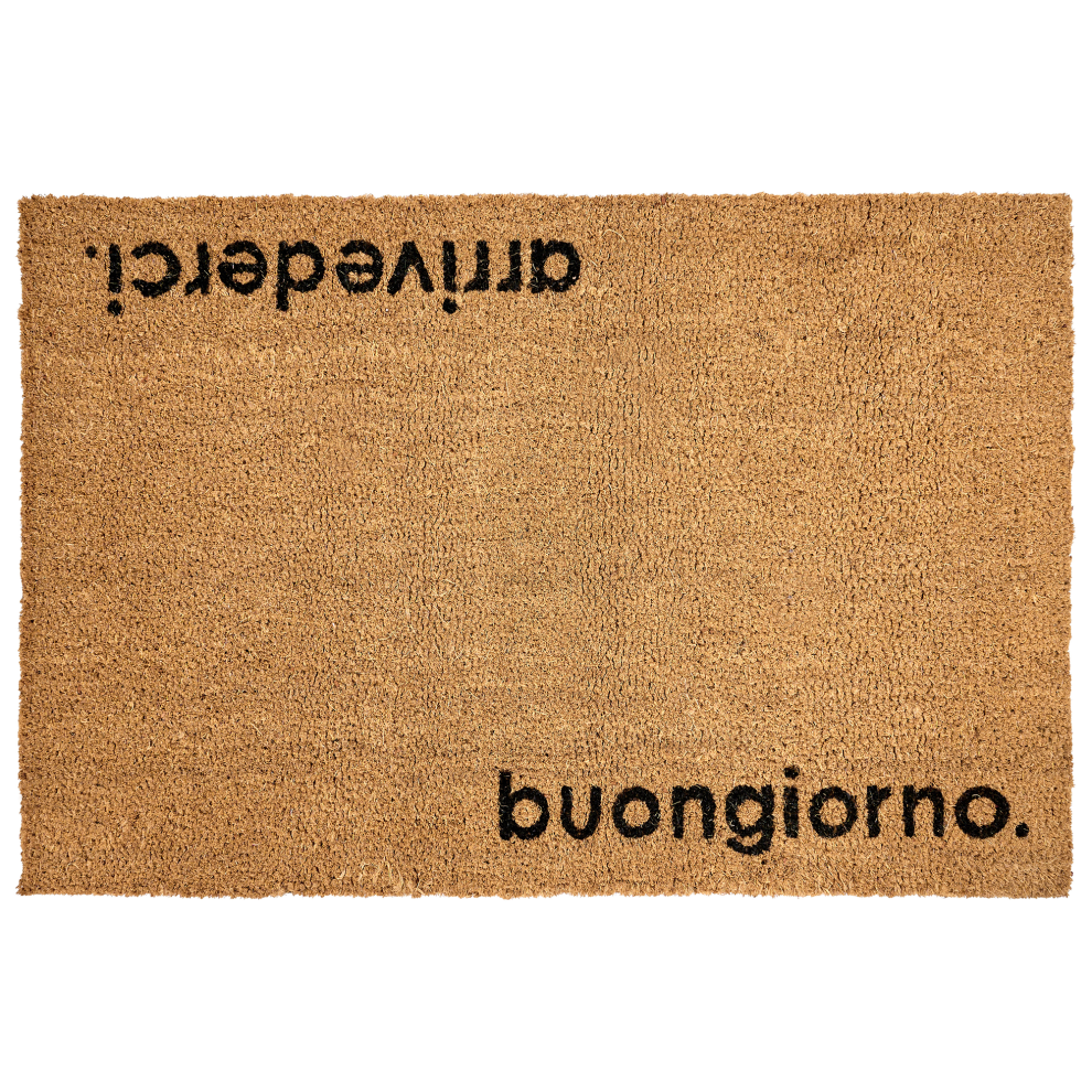 Beliani Doormat Labo Natural 60 X 90 Cm Text Coir