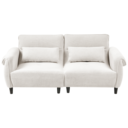 Beliani Sofa 3 Seater WETLAN Fabric Off-White