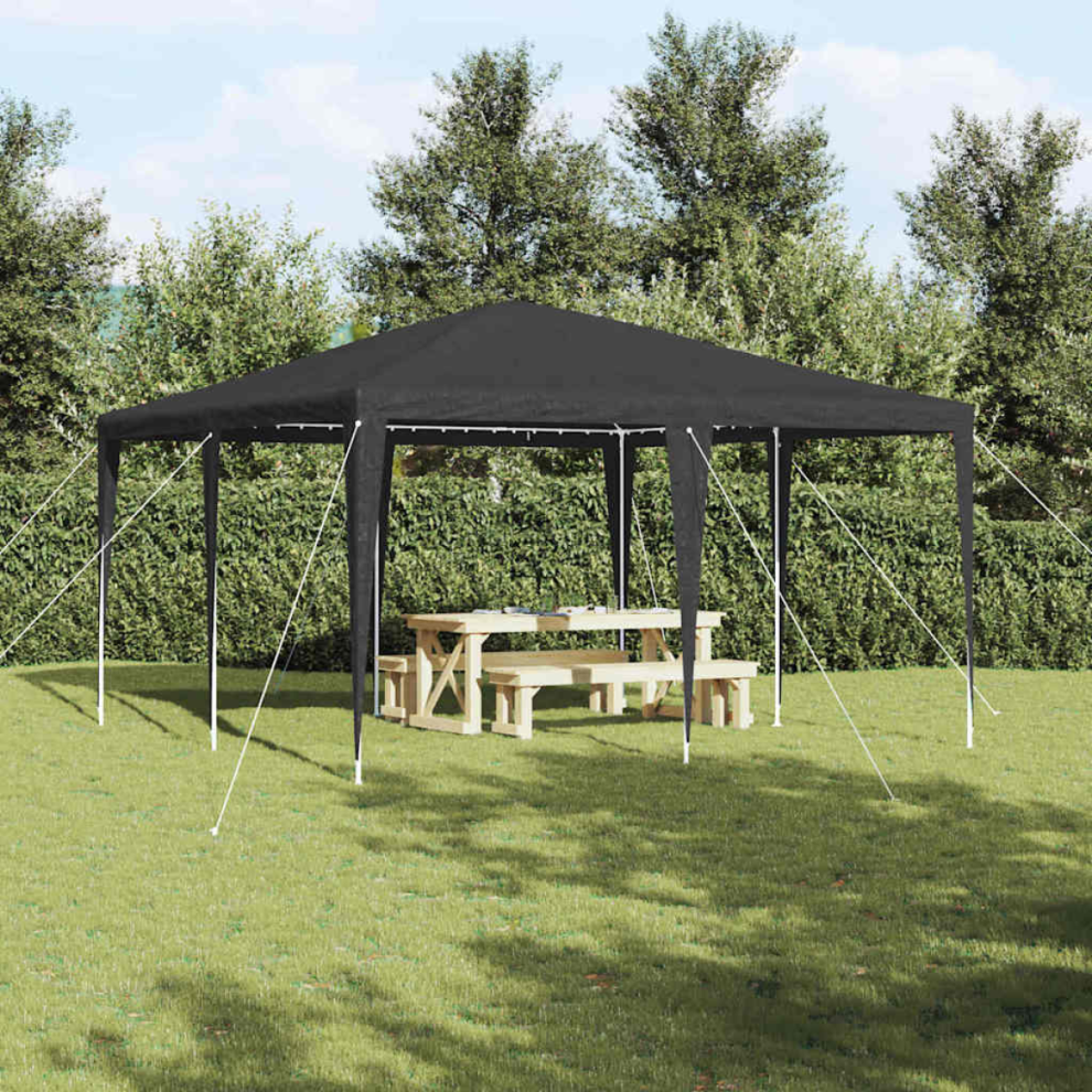 Vidaxl Party Tent Anthracite 400 X 400 X 266 Cm Polyethylene And Steel