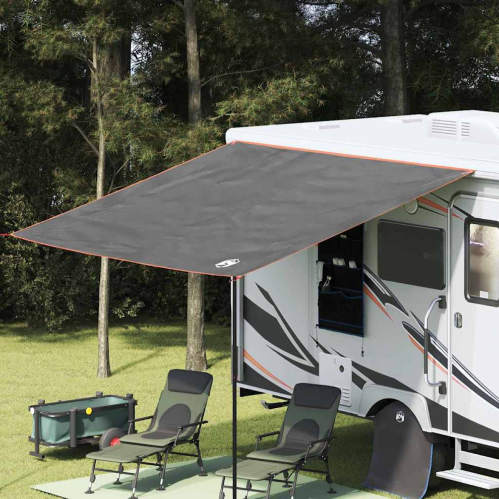 Vidaxl Water Resistant Tarp With Roof Grey And Orange 240 X 300 Cm