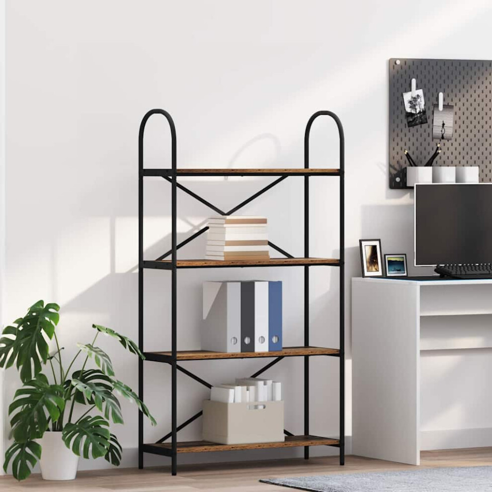 Vidaxl Bookshelf Old Wood 80 X 30 X 146 Cm Engineered Wood