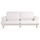 Beliani Sofa 3 Seater KILDAL Fabric Light Beige 1