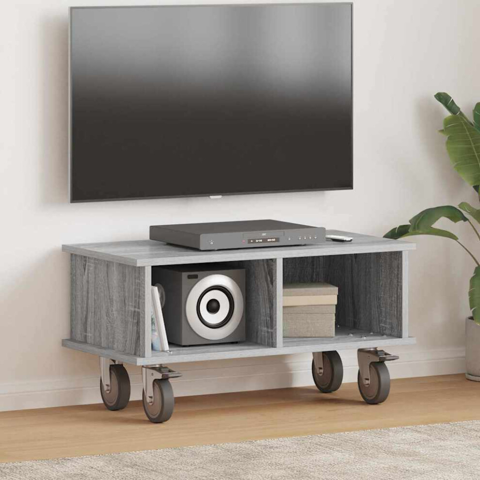 Vidaxl Tv Stand Sonoma 68.5 X 35 X 35 Cm Engineered Wood Grey