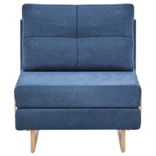 Single Sofa Bed JERSLEV Fabric Blue