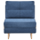 Beliani Single Sofa Bed JERSLEV Fabric Blue 1