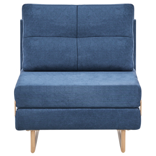 Beliani Single Sofa Bed JERSLEV Fabric Blue