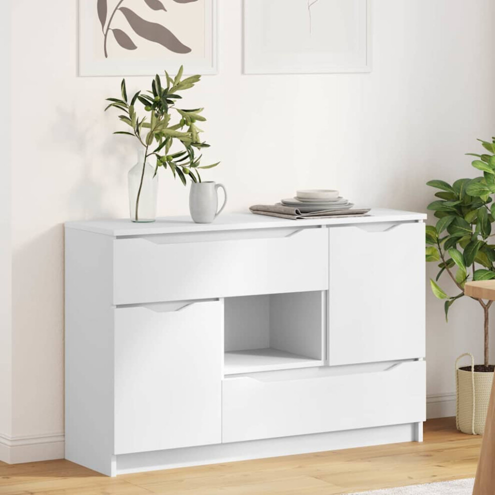 Vidaxl Sideboard With Drawer 100 X 30 X 65.6 Engineered Wood White