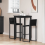 VidaXL vidaXL Standing Bar Table Engineered Wood 1