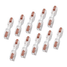 10Pcs Clear Levers Nut Connector No Tool Need Block for-brown