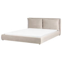 Waterbed Velvet BAJONNA 180 x 200 cm (EU Super King) Taupe