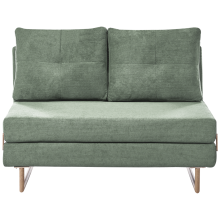 Sofa Bed 2 Seater JERSLEV Fabric Light Green