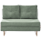 Beliani Sofa Bed 2 Seater JERSLEV Fabric Light Green 1