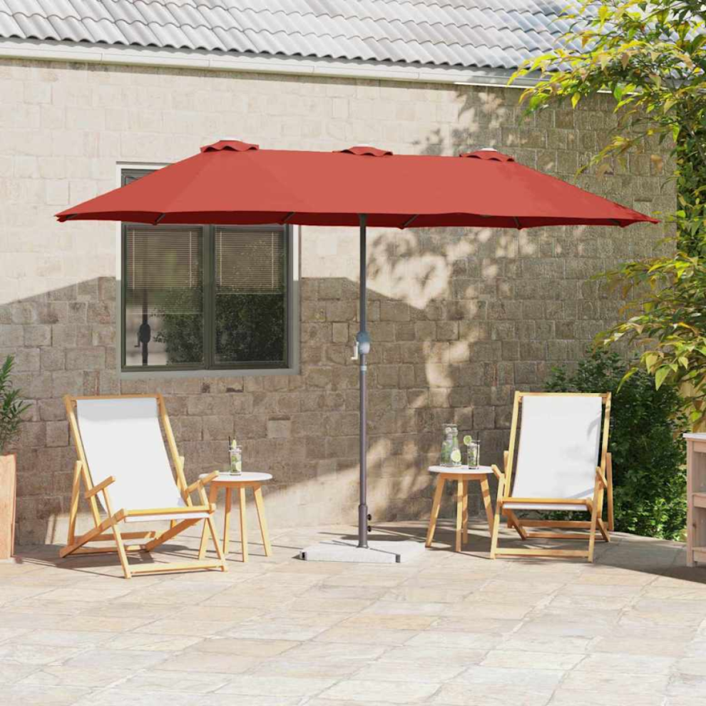 Vidaxl Garden Parasol Terracotta 370 X 197 X 239 Cm
