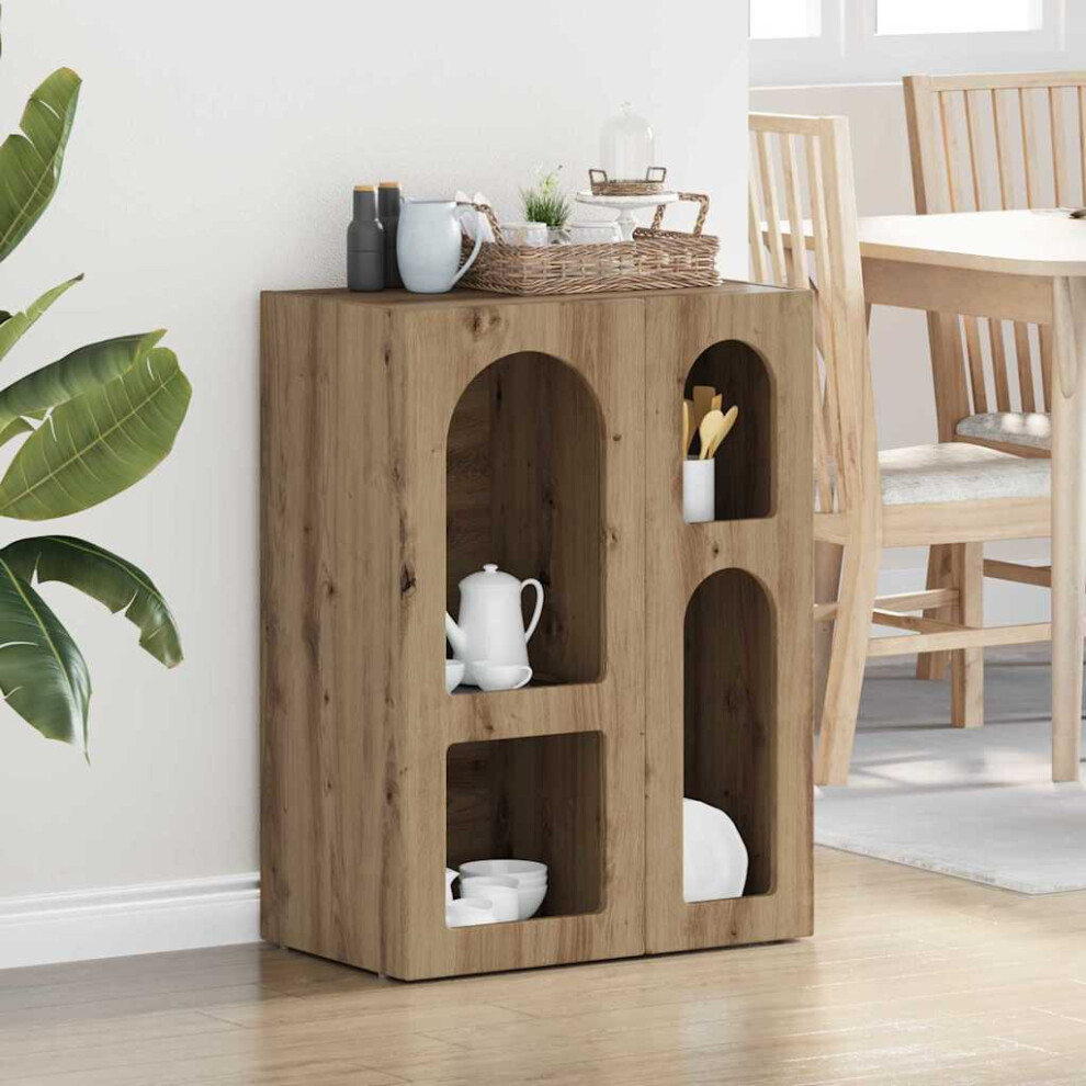 Vidaxl Sideboard Artisan Oak 59 X 35 X 80.5 Cm Engineered Wood