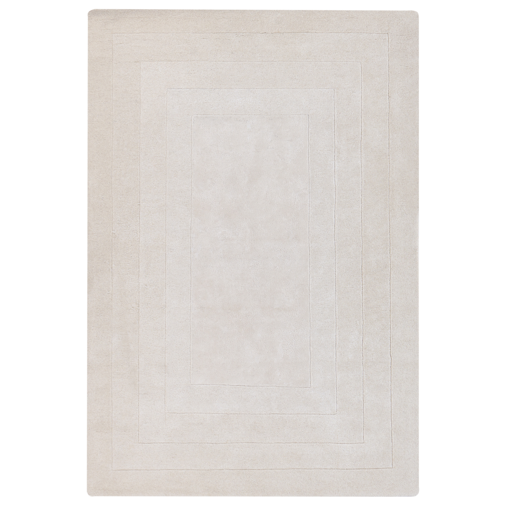 Beliani Rug Amado Light Beige 160 X 230 Cm Viscose Cream
