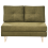 Beliani Sofa Bed 2 Seater JERSLEV Fabric Green 1