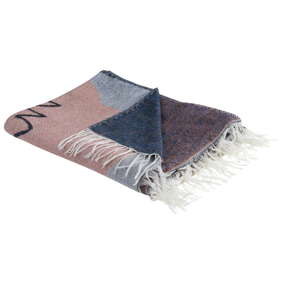 Beliani Blanket Baidi 130 X 170 Cm Multicolour