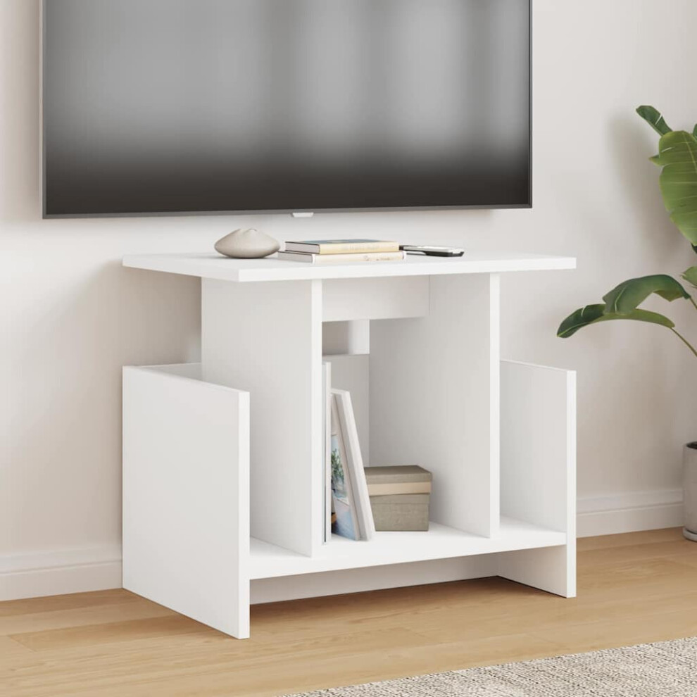 Vidaxl Tv Stand White 50 X 35 X 45 Cm Engineered Wood