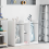 VidaXL vidaXL Golf Cabinet Plain White 102 x 45 x 85.5 cm 1