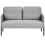 Beliani Sofa 2 Seater LAHTI Fabric Grey 1