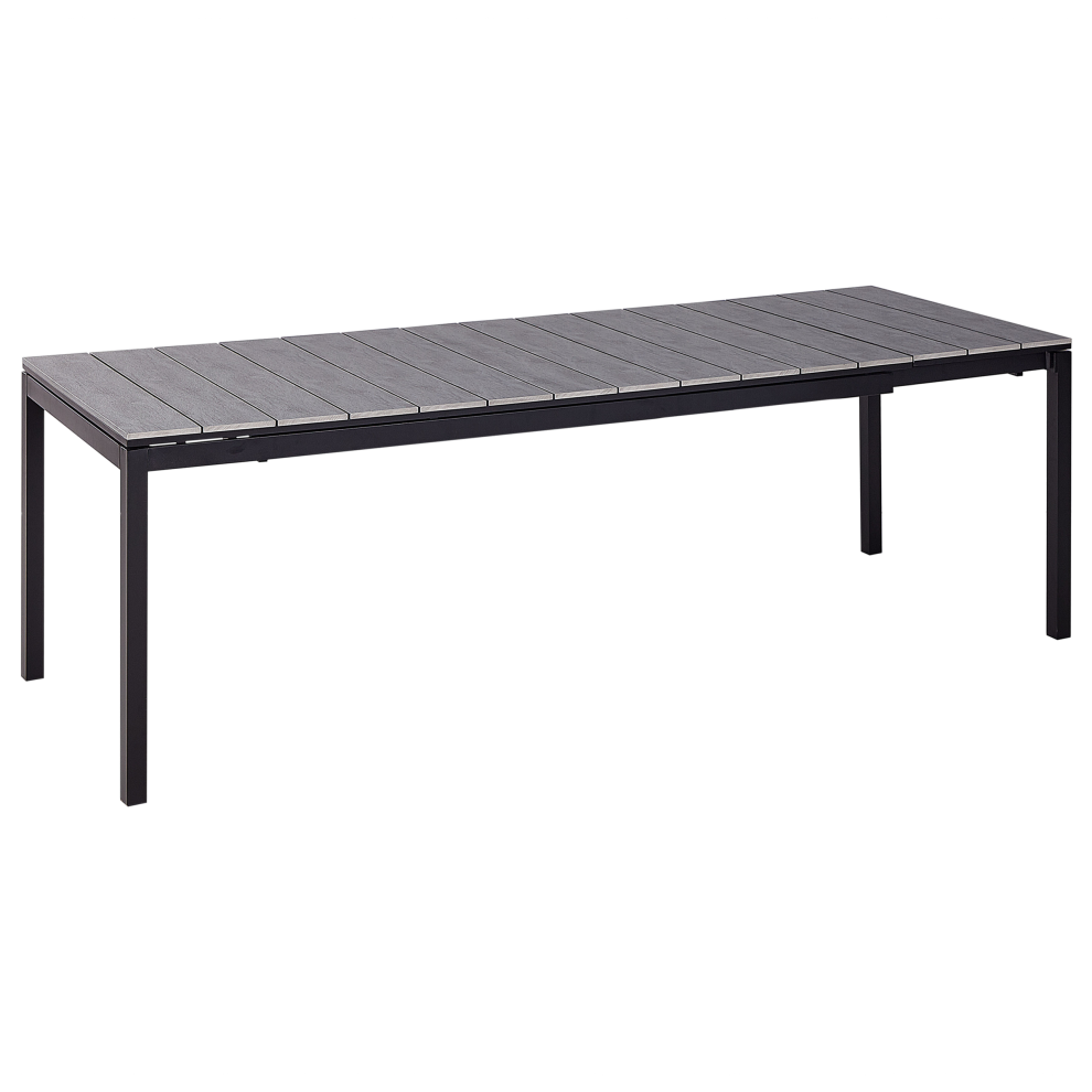 Beliani Extending Garden Dining Table Tofane 198/248 Cm 90 Cm Grey