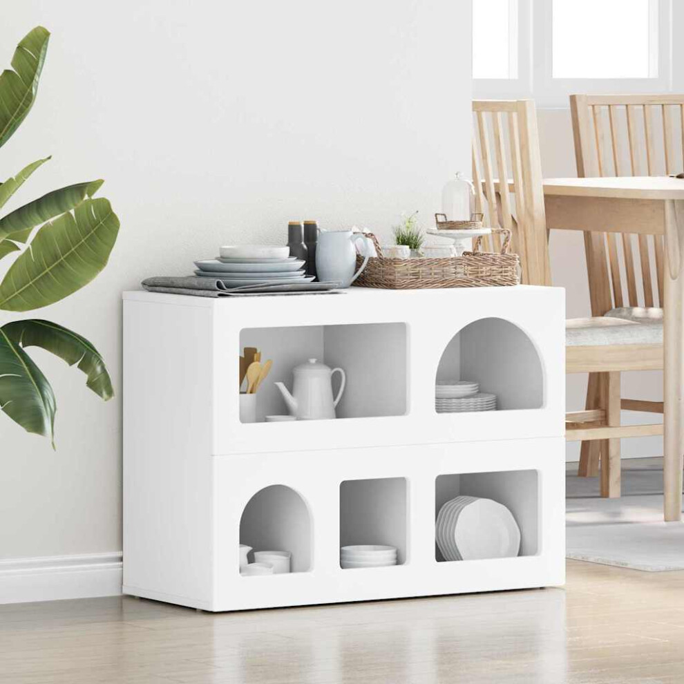 Vidaxl Sideboard 80.5 X 35 X 59 Cm Engineered Wood White