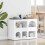 VidaXL vidaXL Sideboard High Gloss White 80.5 x 35 x 59 cm Engineered Wood 1