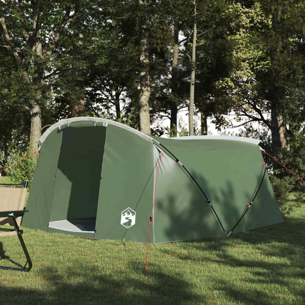 Vidaxl Tunnel Tent 4-Person Green And White 318 X 275 X 140 Cm