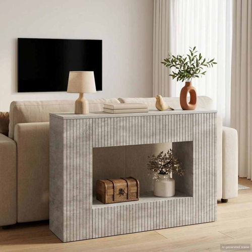VidaXL vidaXL Console Table Concrete Grey 101 x 29 x 74 cm Engineered Wood