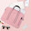 Laptop Case - Leytn - 15.6 inch - PU Leather - Waterproof - Pink 4