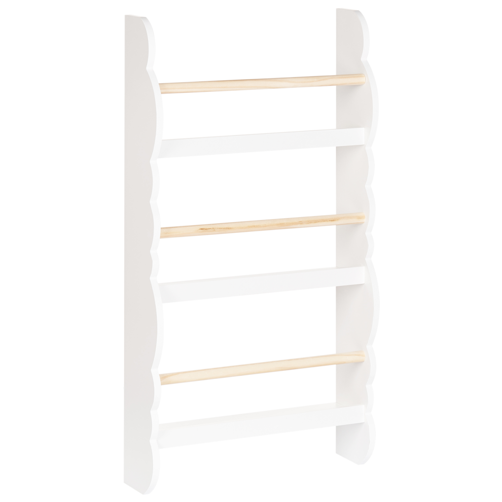 Beliani Wall Bookshelf Rigolet 80 Cm White