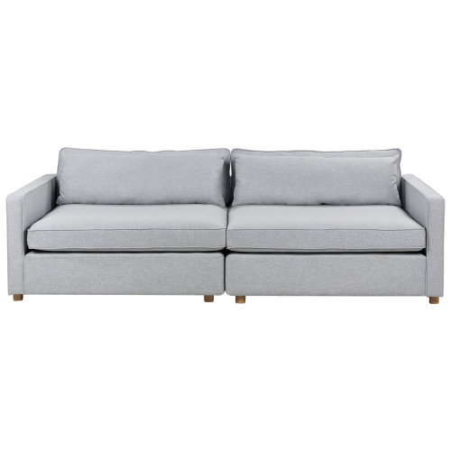 Beliani Sofa 3 Seater VINSTRA Fabric Grey
