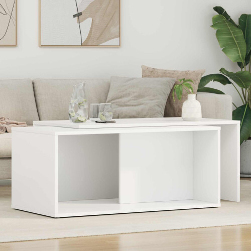 VidaXL vidaXL Coffee Table Set 2 pcs White Engineered Wood