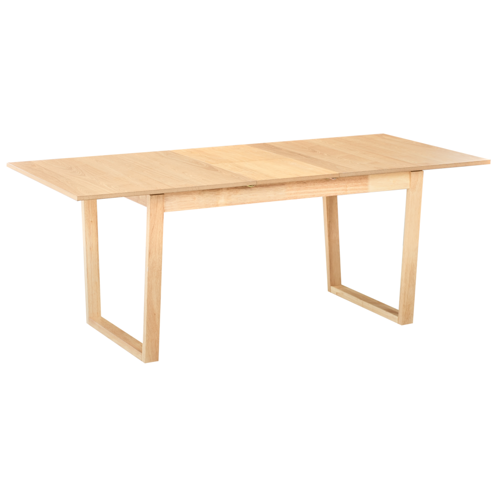 Beliani Extending Dining Table Camden Ash Wood 160/200 Cm 95 Cm Light