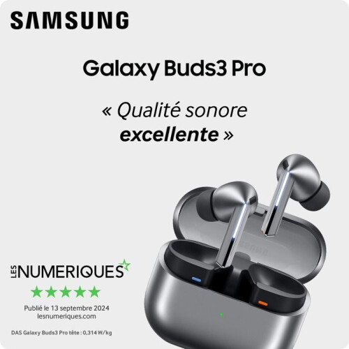 Ακουστικά - Samsung - Galaxy Buds 3 Pro - Μαύρο - Bluetooth 5.4 - Ανθεκτικά στο νερό 1