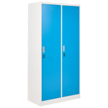 Double Door Storage Locker ATHLETE Metal White/ Blue
