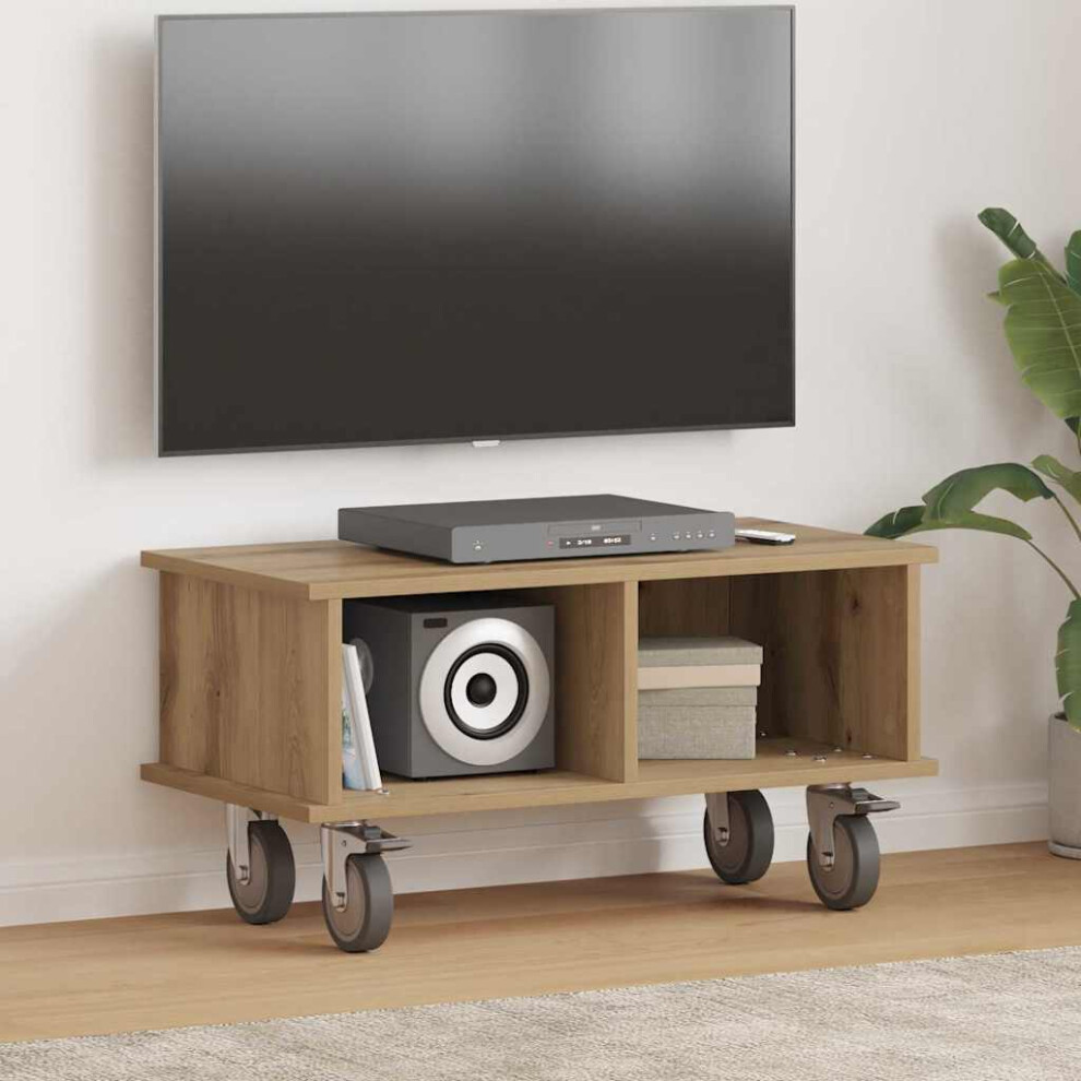 Vidaxl Tv Stand Artisan Oak 68.5 X 35 X 35 Cm Engineered Wood