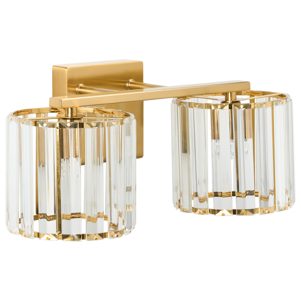Beliani Wall Lamp Lourido Metal Gold