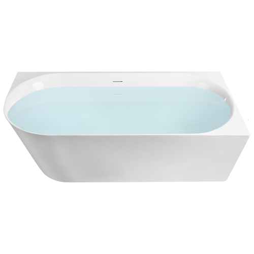 Beliani Corner Bath RENACA Left Hand 1700 x 790 mm White