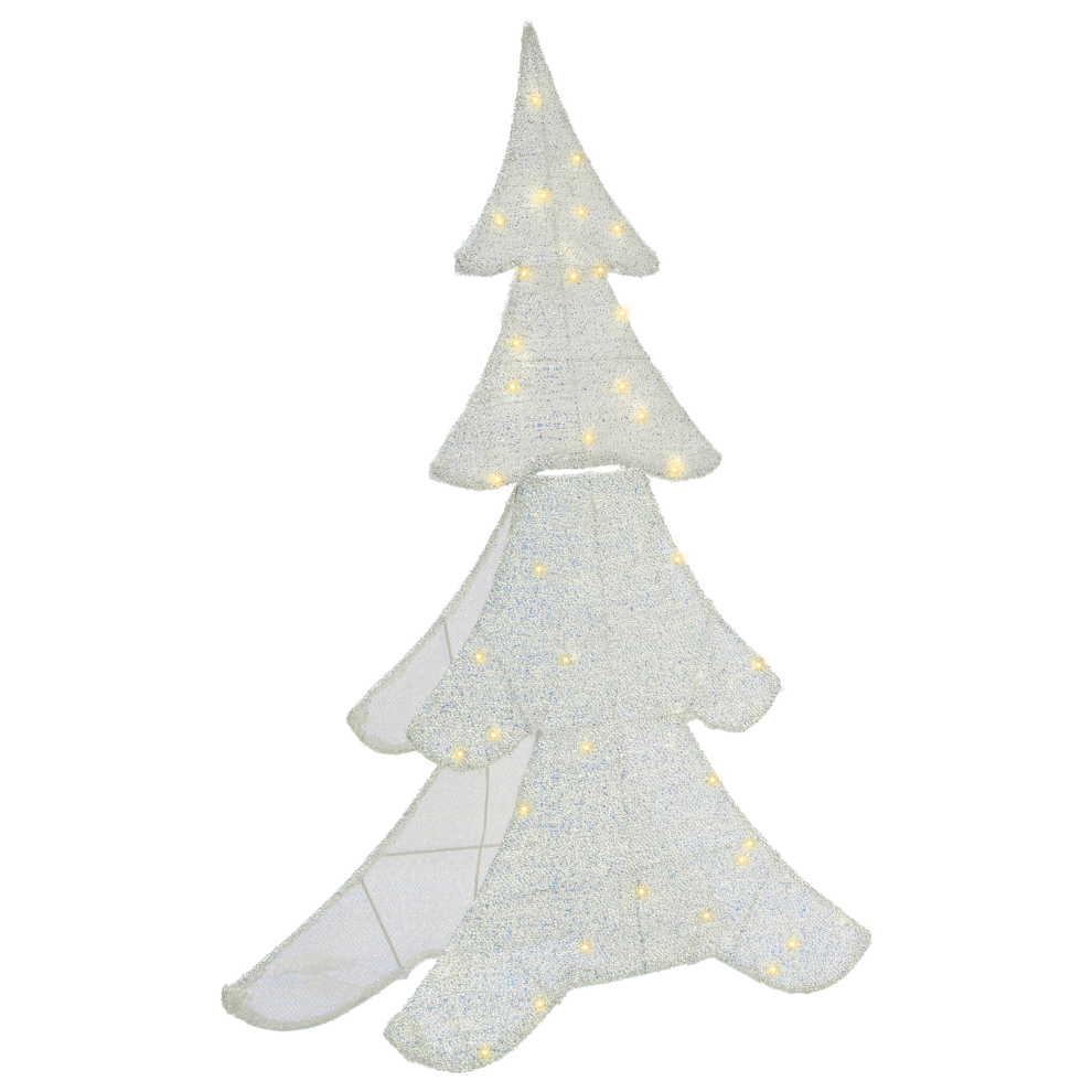Beliani Outdoor Decoration Led Edasjon Christmas Tree 95 Cm White