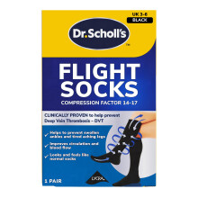 Dr. Scholl's Comfortable Flight Socks - Compression Stocking for Travel - Enhances Blood Circulation - Reduces Swelling on Long Fl