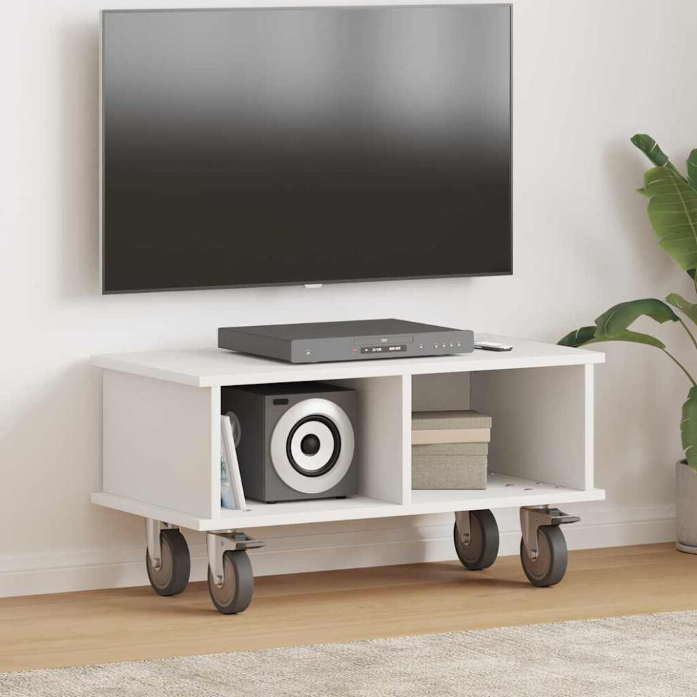 Vidaxl Tv Stand 68.5 X 35 X 35 Cm Engineered Wood White
