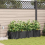 VidaXL vidaXL Garden Planter 4 pcs Black Plastic 1