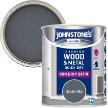 Johnstone's - Wood & Metal Paint - Satin Finish - Urban Sky - 750ml - Water Base