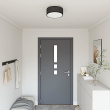vidaXL Deckenlampe mit Strahlern Schwarz 30 x 30 x 13,5 cm Stoff