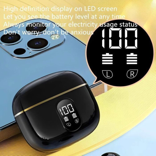 Boxe Bluetooth wireless cu o autonomie a bateriei de 48 de ore, Noir 1