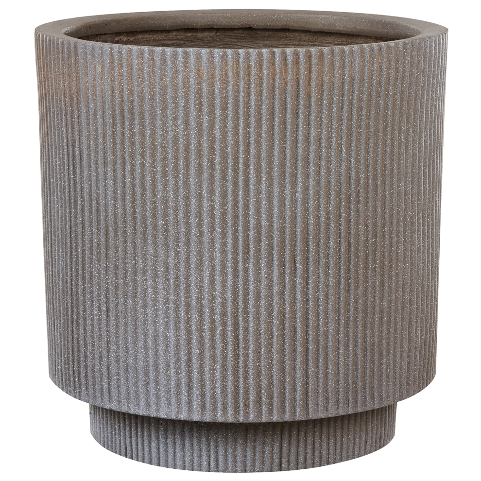Beliani Plant Pot Daria 37 Cm Taupe