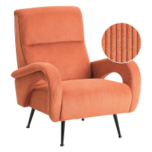 Armchair SVALOV Corduroy Orange
