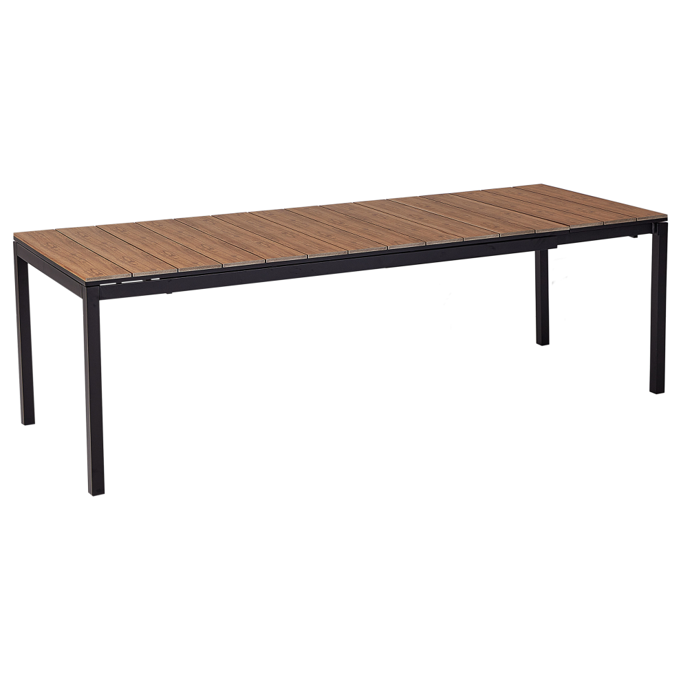 Beliani Extending Garden Dining Table Tofane 198/248 Cm 90 Cm Brown
