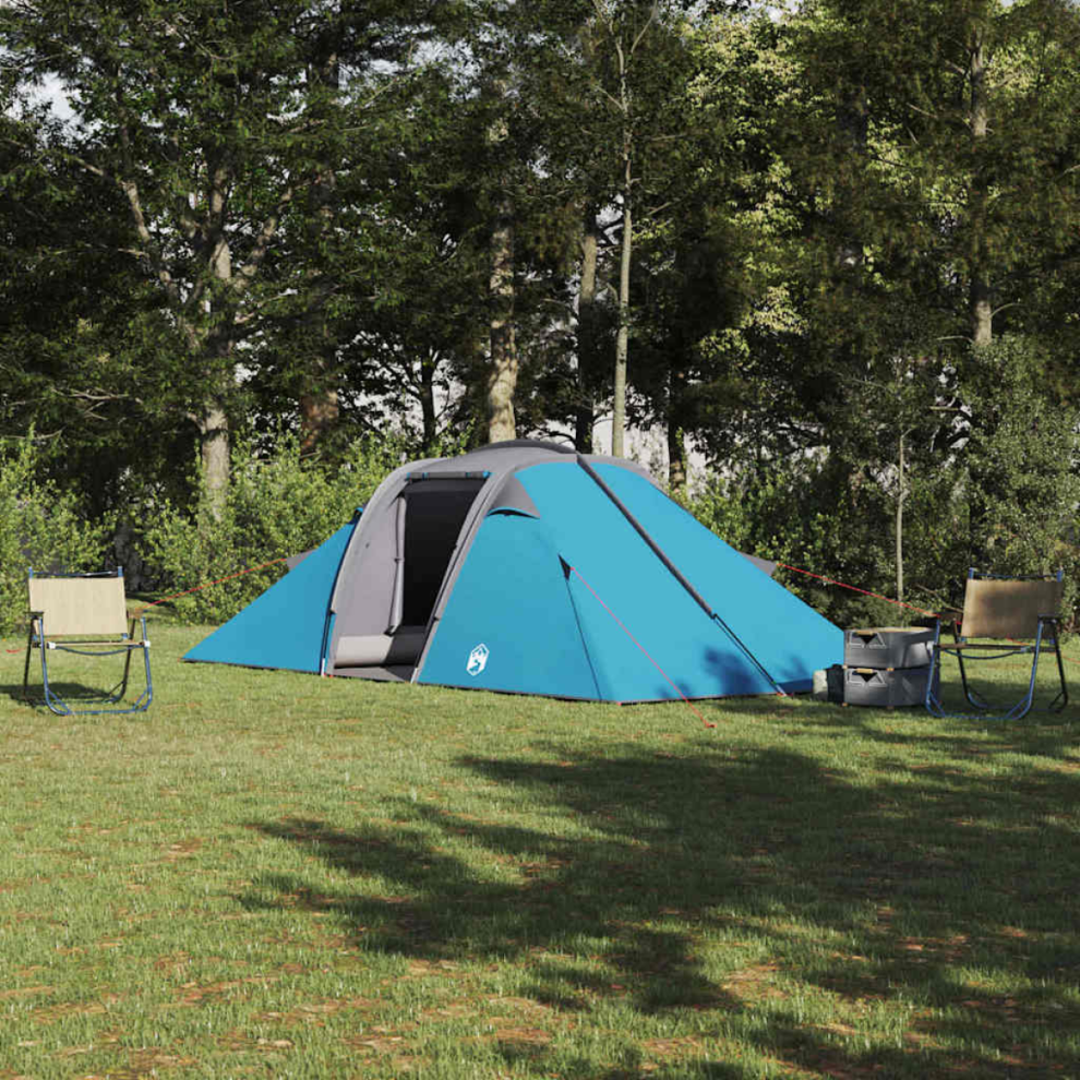 Vidaxl Tunnel Tent With Roof 510 X 240 X 156 Cm Taffeta Blue